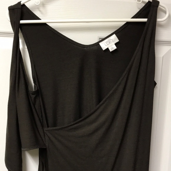 2/$15 - Ann Taylor LOFT Brown Wrap Shirt - Picture 5 of 8